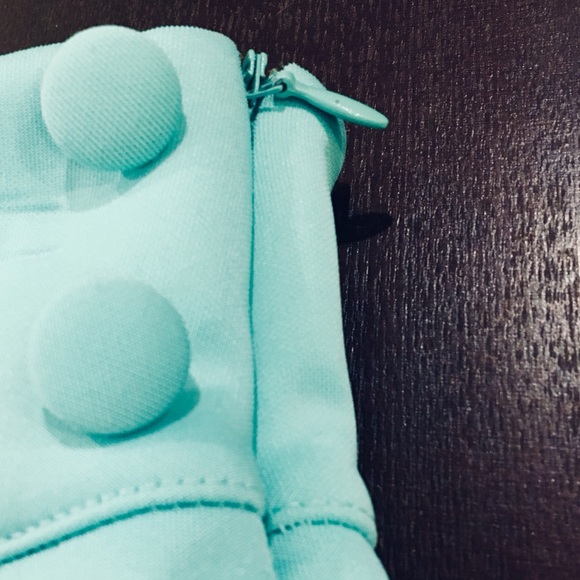 [charlotte russe] NWOT - Teal Neoprene Skirt - Picture 3 of 4